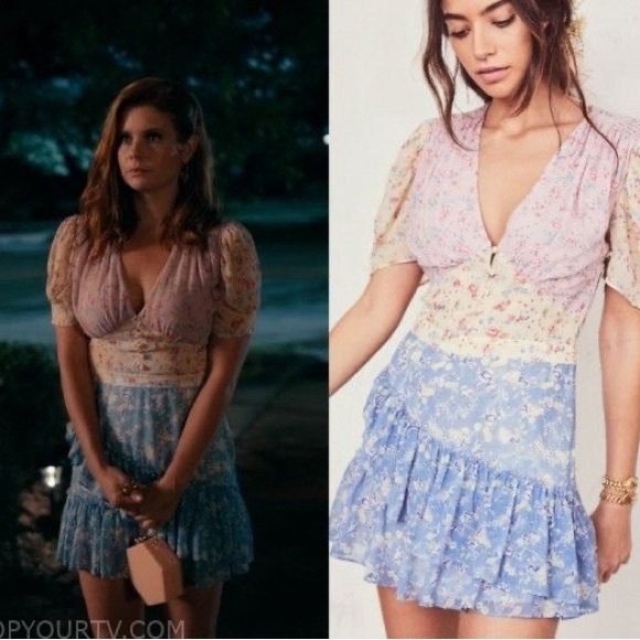 Jun & Ivy Patchwork Flower Silky Dress - Picture 16 of 16